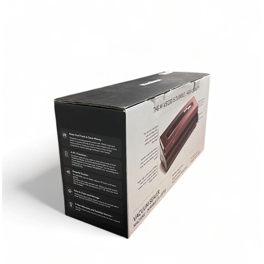 Mesliese Vacuum Sealer Machine Powerful 90Kpa Precision 6-in-1 Compact(Pink),New - Picture 4 of 10